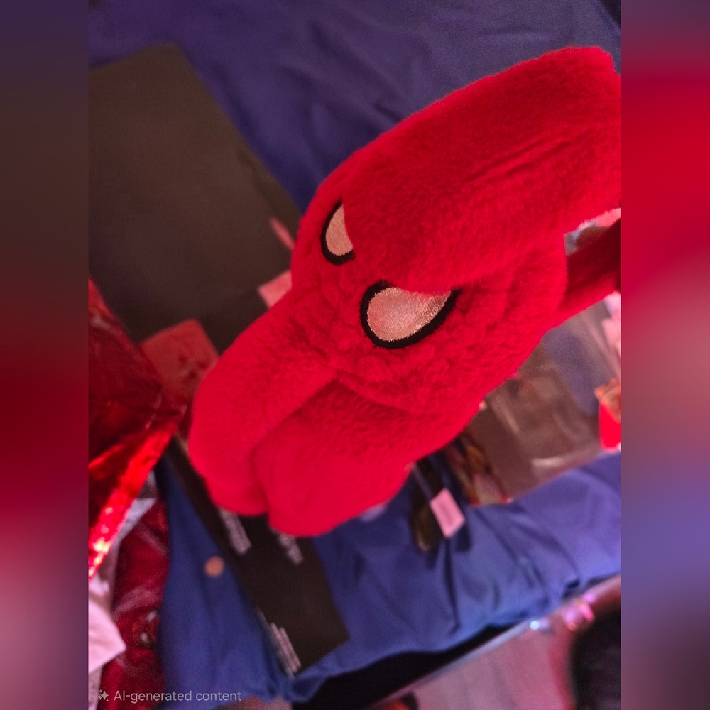 Marvel Red Spider-Man Plush Sticker